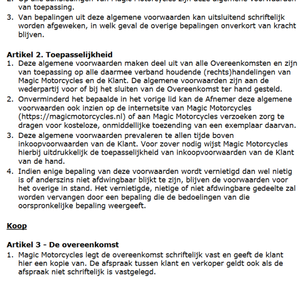 FOTO ALGEMENE VOORWAARDEN VOOR WEBSITE